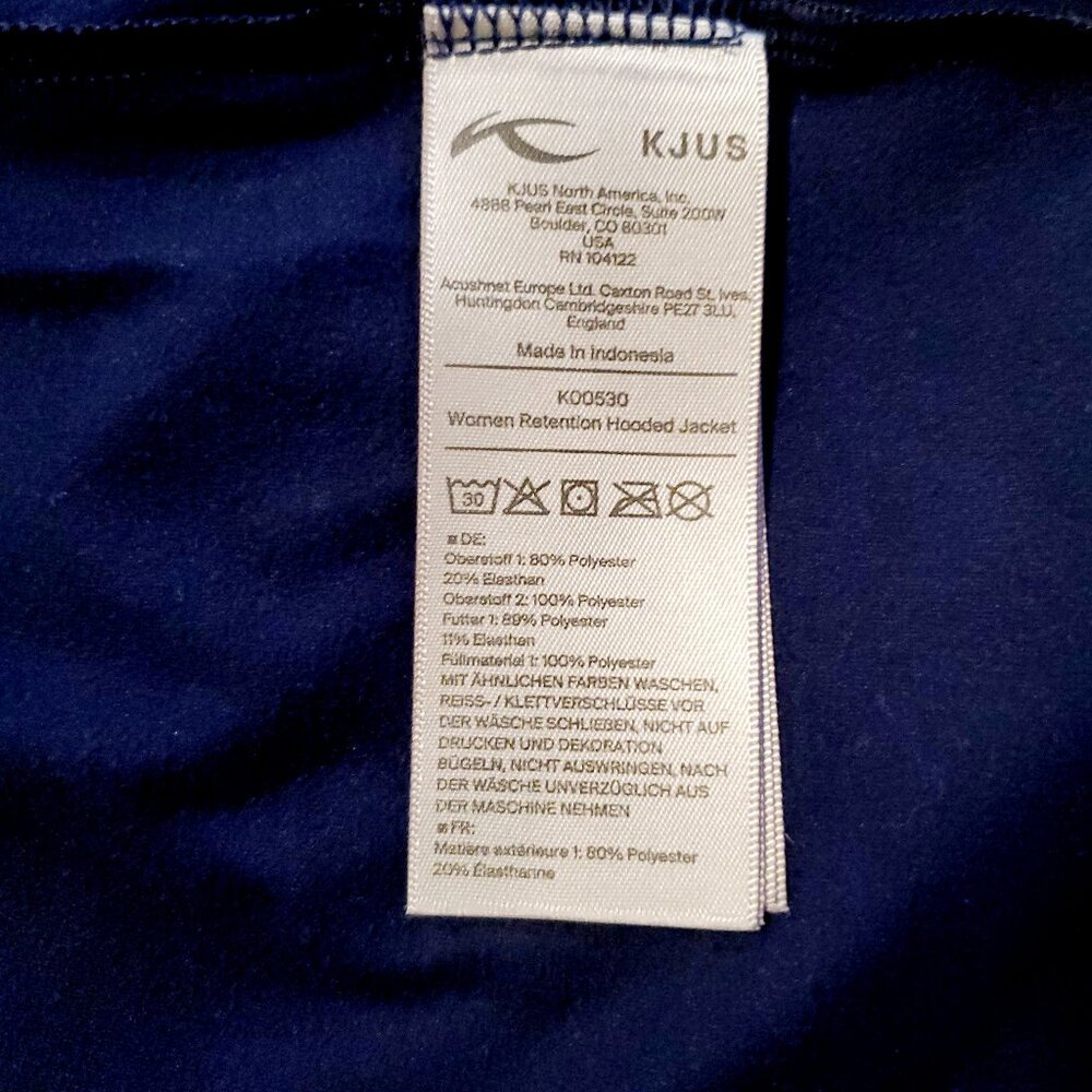 KJUS Retention Chechessee Creek Club Jacket 40/L-Large Golf Activewear Hoodie - Picture 6 of 12